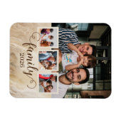 Familie 4 FotoCollage Magnet (Horizontal)