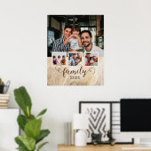 Familie 4 FotoCollage Poster (Heimbüro)