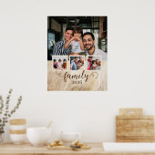 Familie 4 FotoCollage Poster (Küche)
