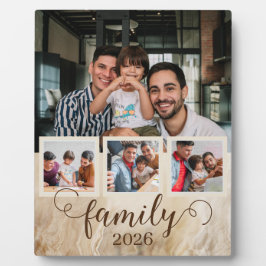 Familie 4 FotoCollage Zwei Väter Fotoplatte