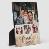 Familie 4 FotoCollage Zwei Väter Fotoplatte (Seite)