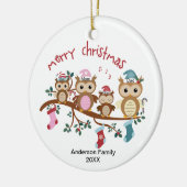 Familie 4 Schüssel Weihnachten Keramik Ornament (Links)