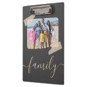 Familie 5 Foto Personalisierte benutzerdefinierte  Klemmbrett (Links)