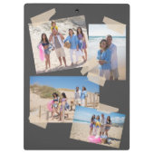 Familie 5 Foto Personalisierte benutzerdefinierte  Klemmbrett (Rückseite)