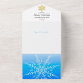 Familie 5 fügt Ihr Gesicht zu einem Schneemann Xma All In One Einladung (Außenbereich)