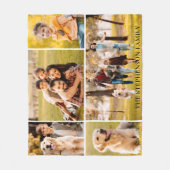 Familie 5 Name der Fotosammlung Einfach Fleecedecke (Vorderseite)