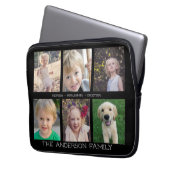 Familie | 6 Foto-Collage Laptopschutzhülle (Vorderseite Links)