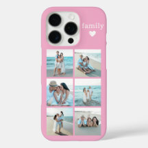 Familie 6 Foto Pink