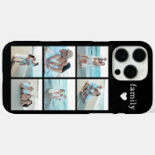 Familie 6 Foto Schwarz Case-Mate iPhone Hülle (Rückseite (Horizontal))