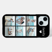 Familie 6 Foto Schwarz Case-Mate iPhone Hülle (Rückseite (Horizontal))