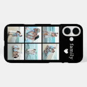 Familie 6 Foto Schwarz Case-Mate iPhone Hülle (Rückseite (Horizontal))