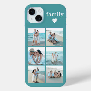 Familie 6 Foto Türkis Case-Mate iPhone Hülle