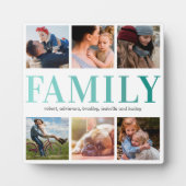 Familie 6 FotoCollage Fotoplatte (Vorderseite)