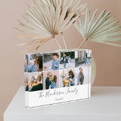 Familie 8 Foto-Collage Moderne Schrift Fotoblock