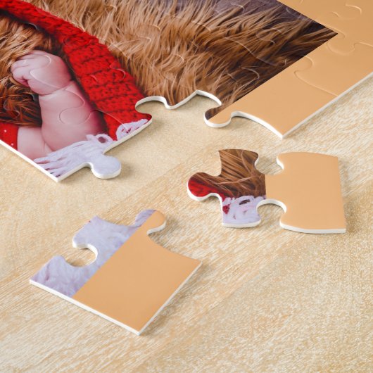 Familie 8 Foto Collage Sprichwort Script Puzzle (Seite)