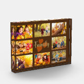 Familie 8 Foto Herbst Herbst Braun Gold Herzen (Links)