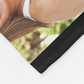 Familie 8 FotoCollage Black Fleecedecke (Ecke)