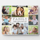 Familie 8 FotoCollage Fotoplatte (Vorderseite)