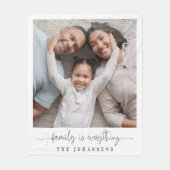 Familie als Foto ist alles Fleecedecke (Vorderseite)