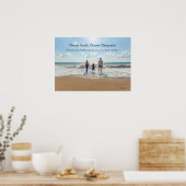 Familie am Strand Chiropraktisches Plakat (Küche)
