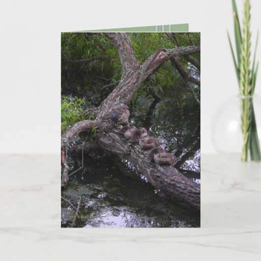 Familie an der Erholung Karte (Vorderseite)