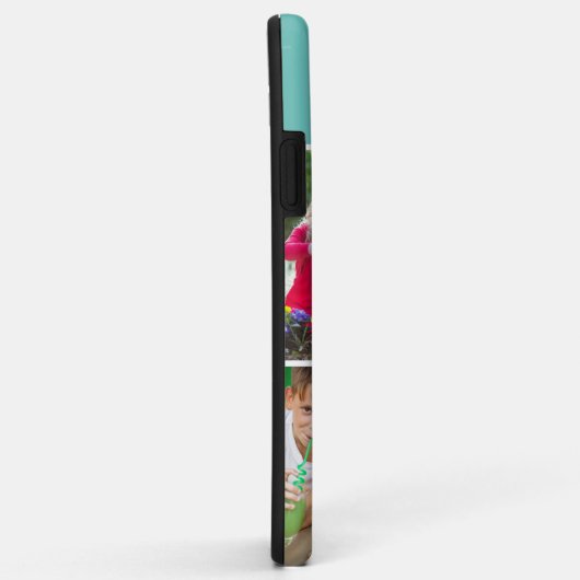 Familie Aquamarin 4 FotoCollage Custom Case-Mate iPhone Hülle (Hinten/Rechts)