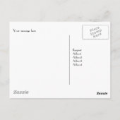 Familie Badger im Wald Danke Postkarte (Rückseite)