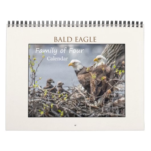 Familie Bald Eagle Kalender (Titelbild)