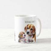 Familie Beagel Kaffeetasse (VorderseiteRechts)