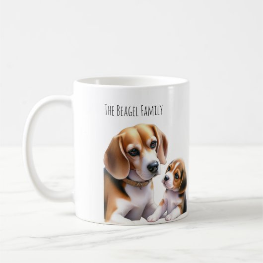 Familie Beagel Kaffeetasse (Links)