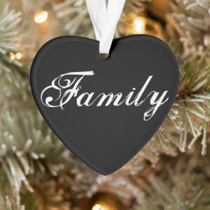 "Familie bedeutet" Herzverzierung 2020 Ornament