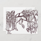 Familie Beggar Postkarte (Vorne/Hinten)