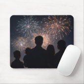 Familie beim Feuerwerk Mousepad (Mit Mouse)