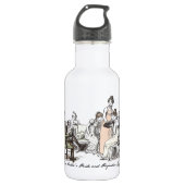 Familie Bennet - Jane Austen Pride & Prejudice Edelstahlflasche (Vorderseite)
