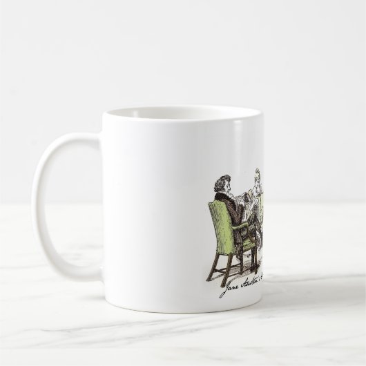 Familie Bennet - Jane Austen Pride & Prejudice Kaffeetasse (Links)