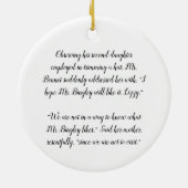 Familie Bennet - Jane Austen Pride & Prejudice Keramik Ornament (Hinten)