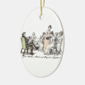 Familie Bennet - Jane Austen Pride & Prejudice Keramikornament (Links)