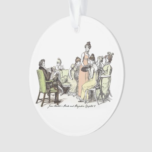 Familie Bennet - Jane Austen Pride & Prejudice Ornament (Vorderseite)