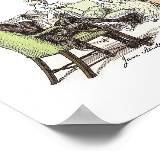 Familie Bennet - Jane Austen Pride & Prejudice Poster (Ecke)