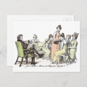 Familie Bennet - Jane Austen Pride & Prejudice Postkarte (Vorne/Hinten)