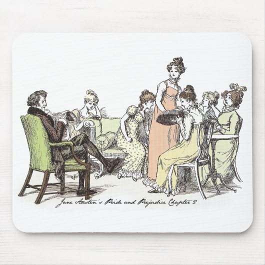 Familie Bennet, Jane Austen Pride und Vorurteile Mousepad (Vorne)