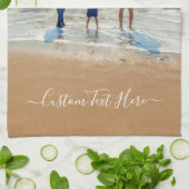 Familie - Benutzerdefiniertes Foto und Text - Ihr Geschirrtuch (Gefaltet)