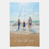 Familie - Benutzerdefiniertes Foto und Text - Ihr  Geschirrtuch (Vertikal)