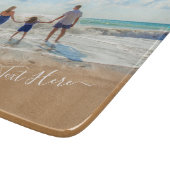 Familie - Benutzerdefiniertes Foto und Text - Ihr  Schneidebrett (Ecke)