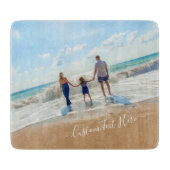 Familie - Benutzerdefiniertes Foto und Text - Ihr  Schneidebrett (Vorderseite)