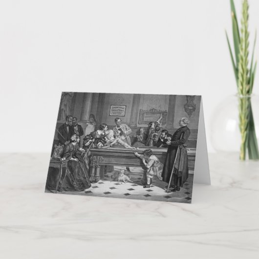 Familie Billard 1891 Karte (Vorderseite)