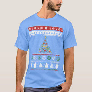 Familie Bird Christmasree Bird Lover T-Shirt