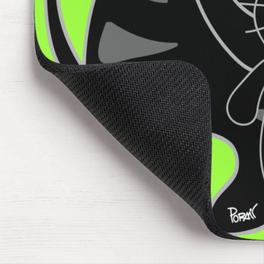 Familie Black Cat Mousepad (Ecke)