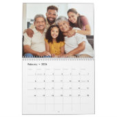 Familie | Boho Text Overlay mit Ihren Fotos Kalender (Feb 2026)