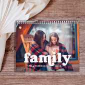 Familie | Boho Text Overlay mit Ihren Fotos Kalender